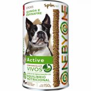 Petisco Spin Pet Sticks Probiotic Active Quinoa e Espinafre 150g
